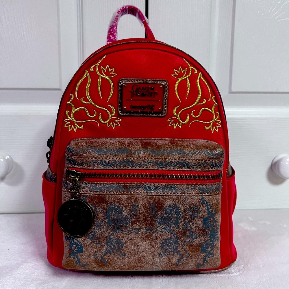 👑🦁NWT Loungefly Game Of Thrones Cersei Lannister Mini Backpack Bag